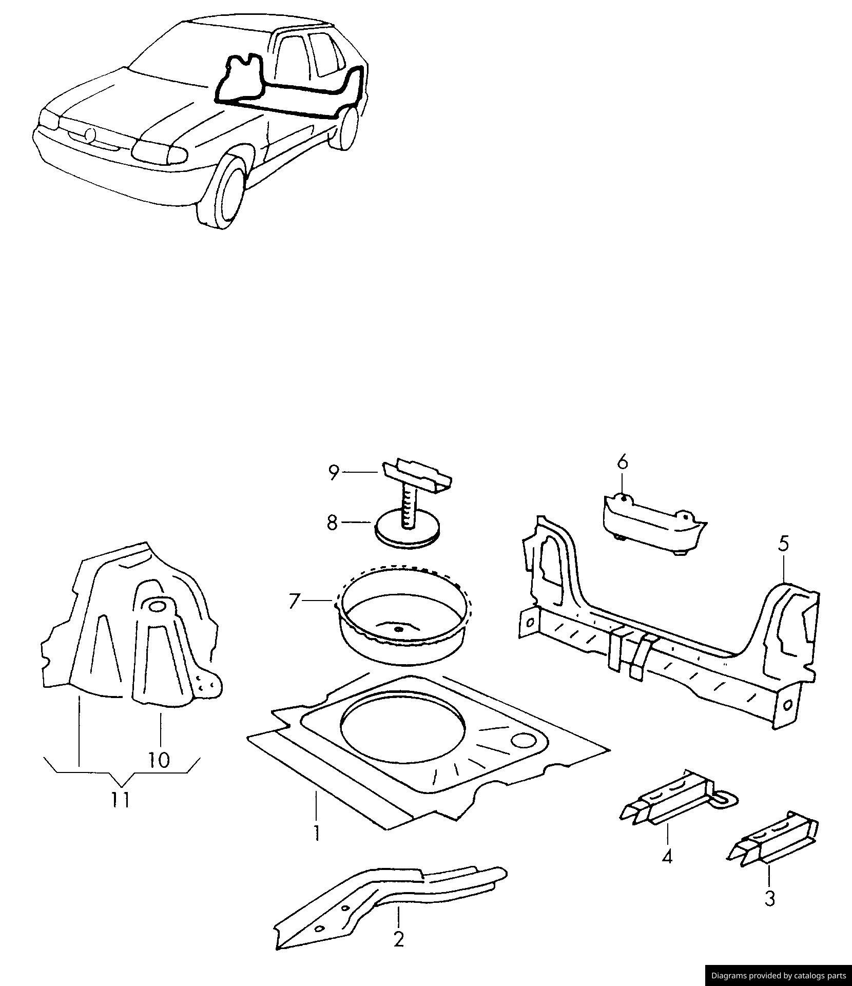 Car part diagram