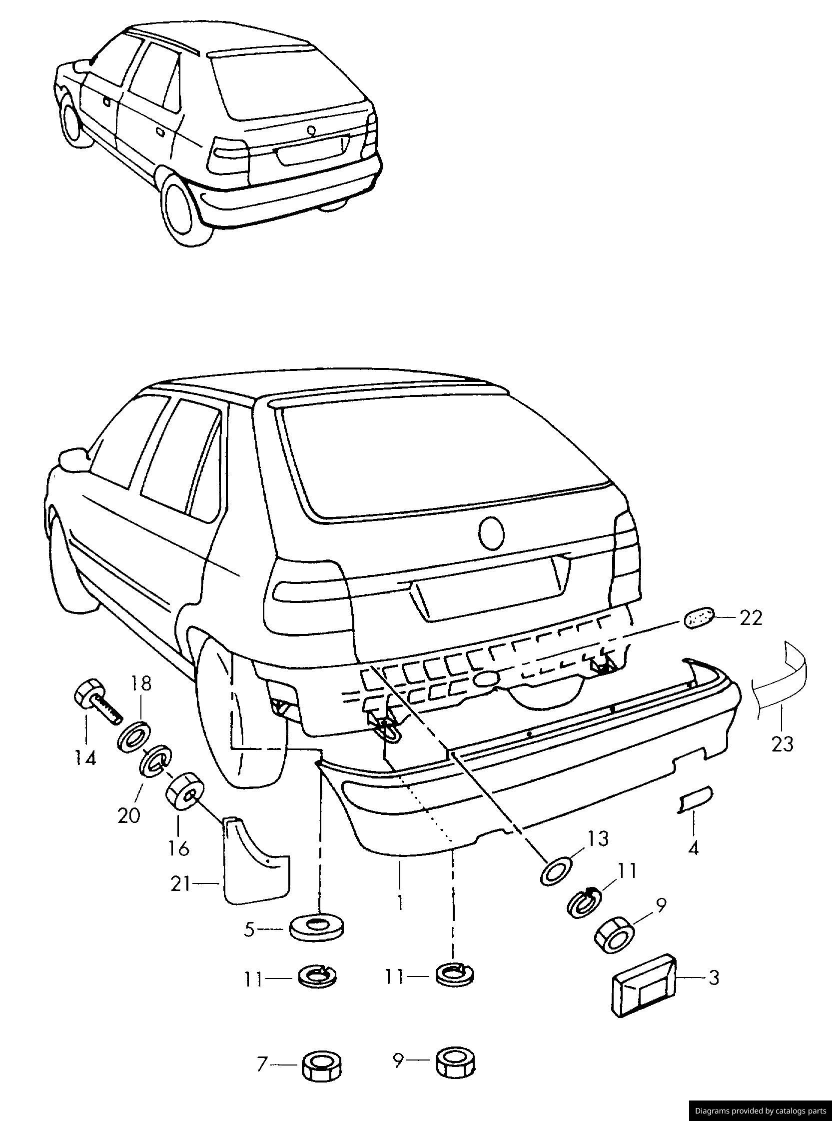 Car part diagram