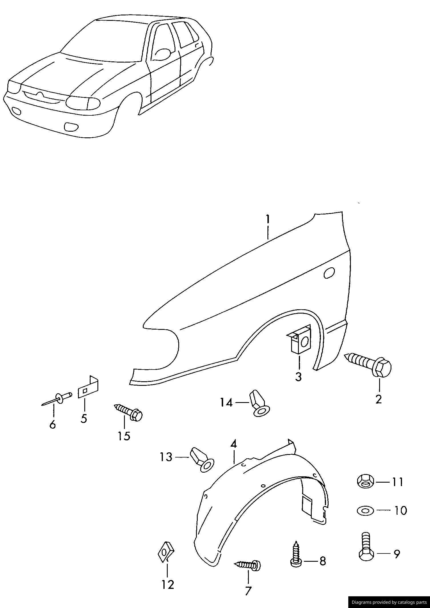 Car part diagram