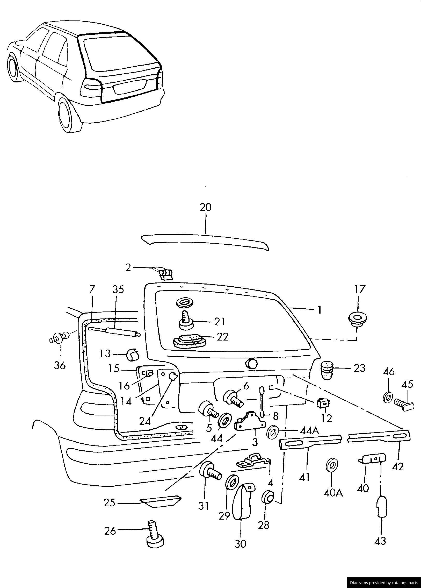 Car part diagram