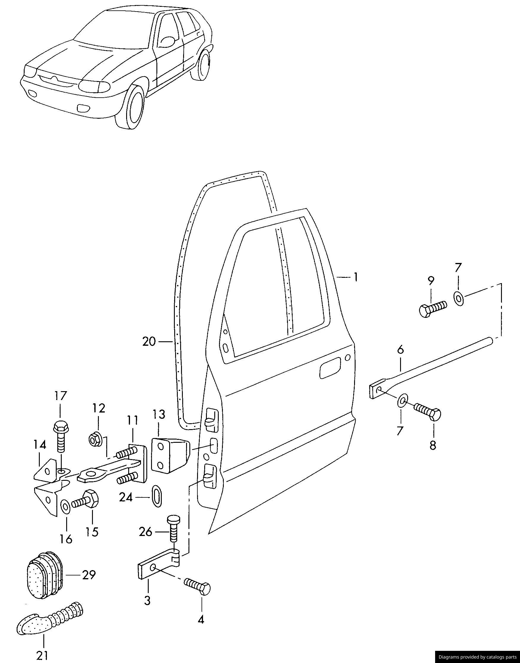 Car part diagram