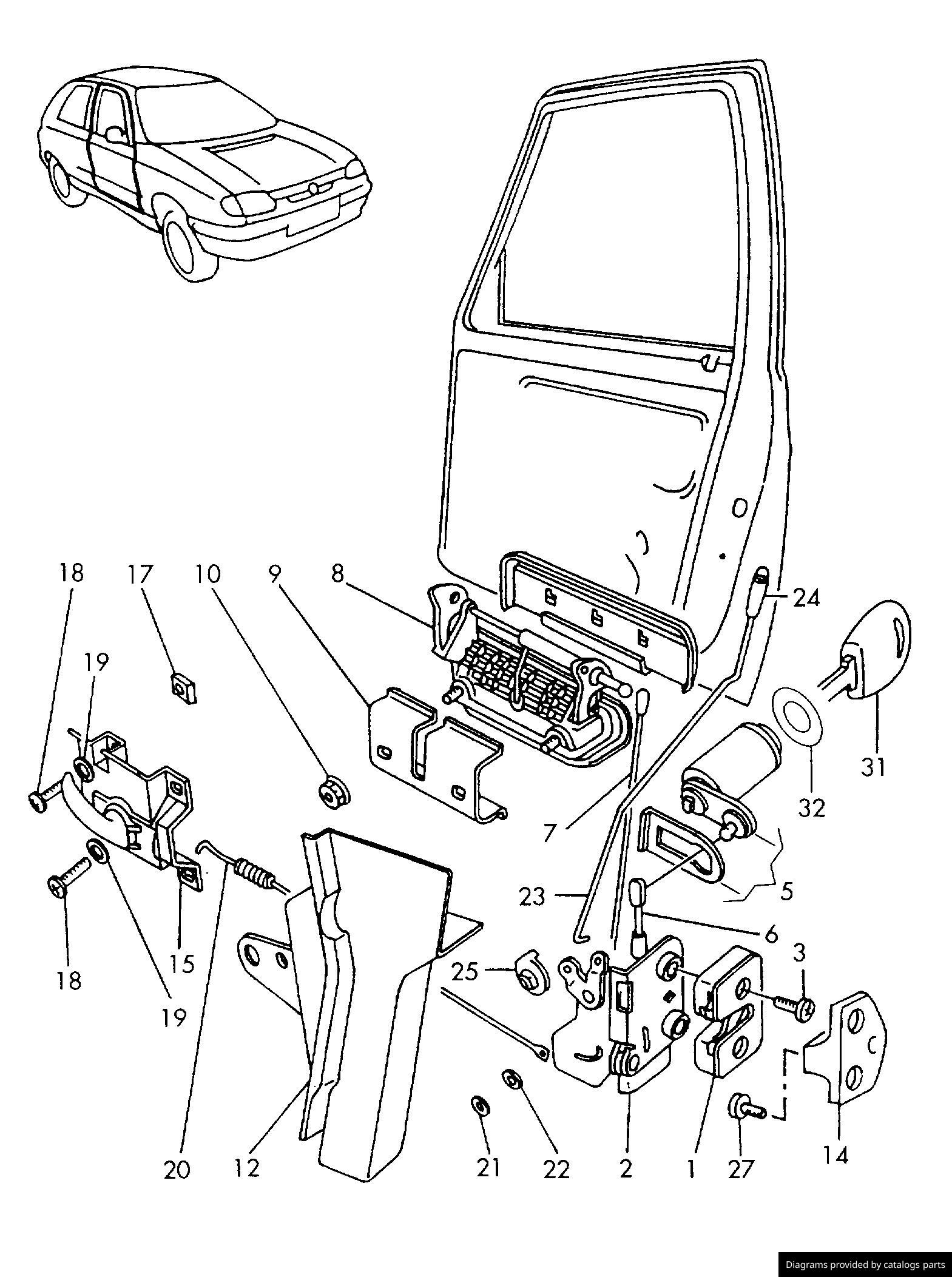 Car part diagram