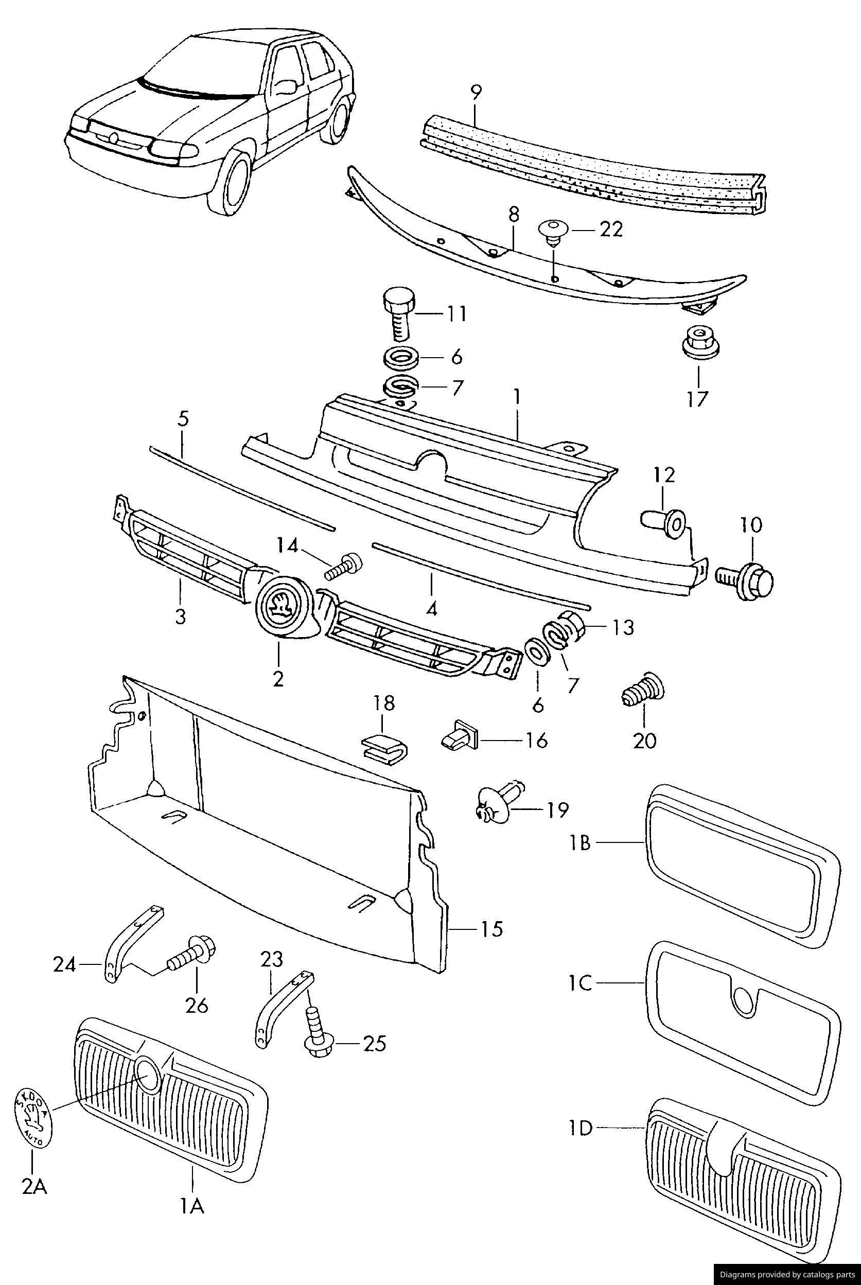 Car part diagram