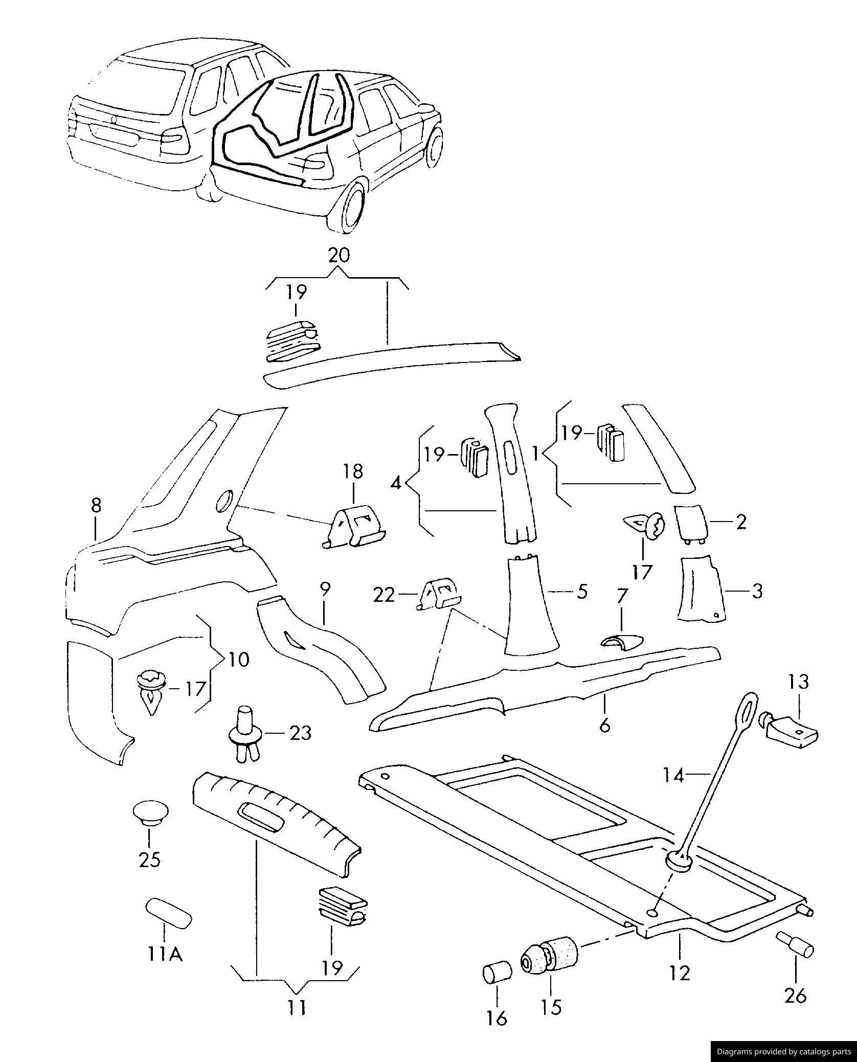 Car part diagram