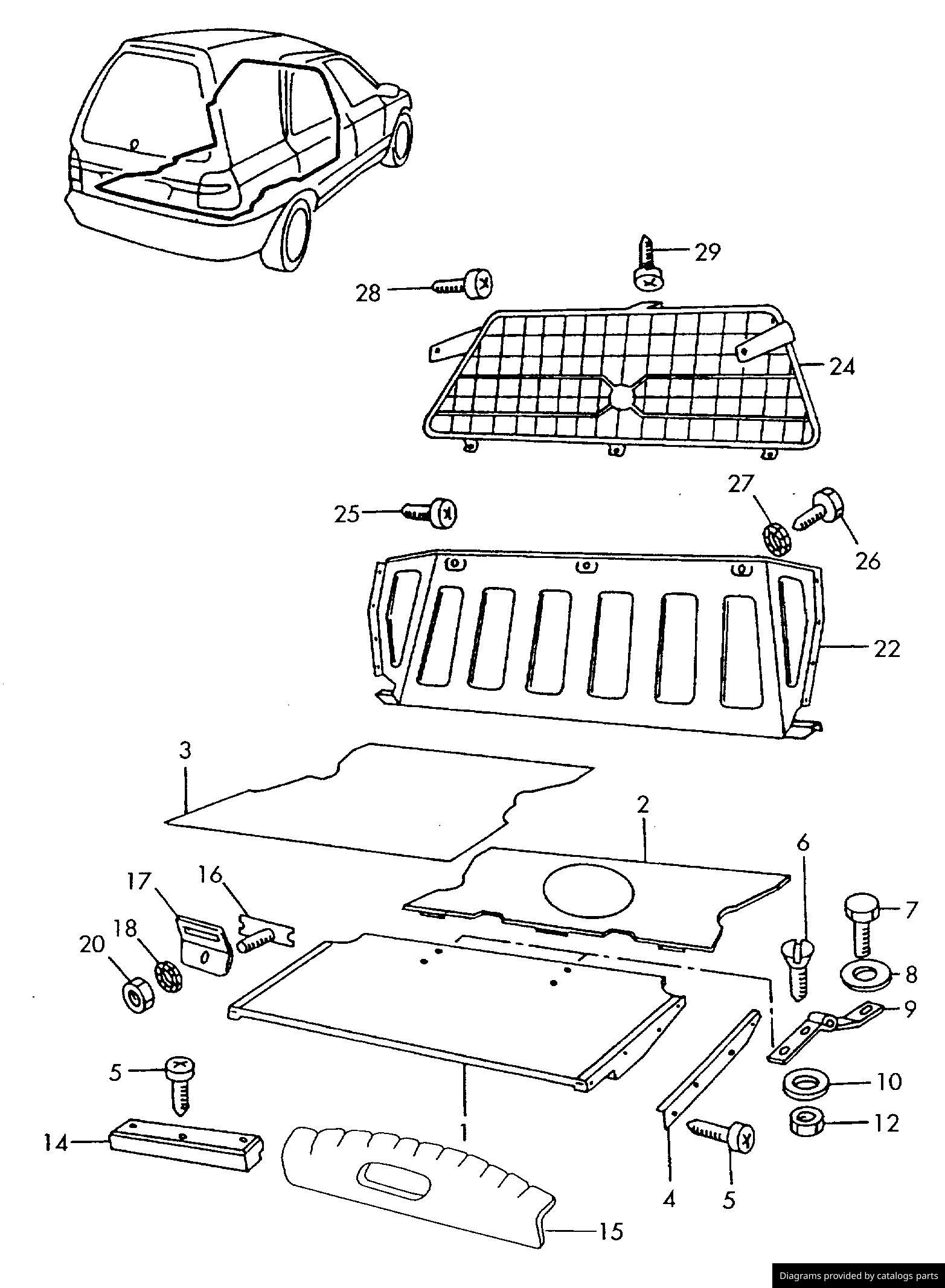 Car part diagram