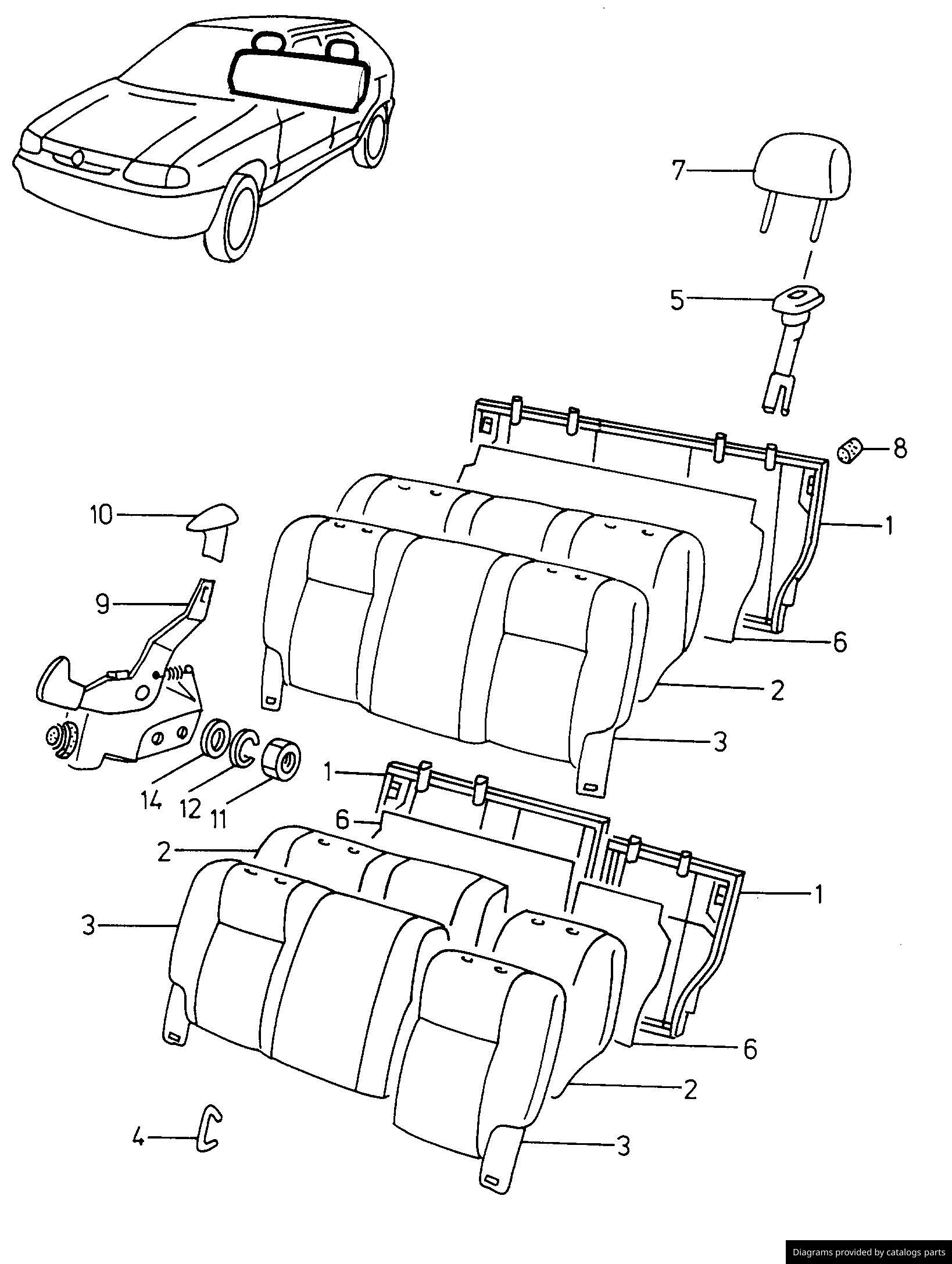 Car part diagram