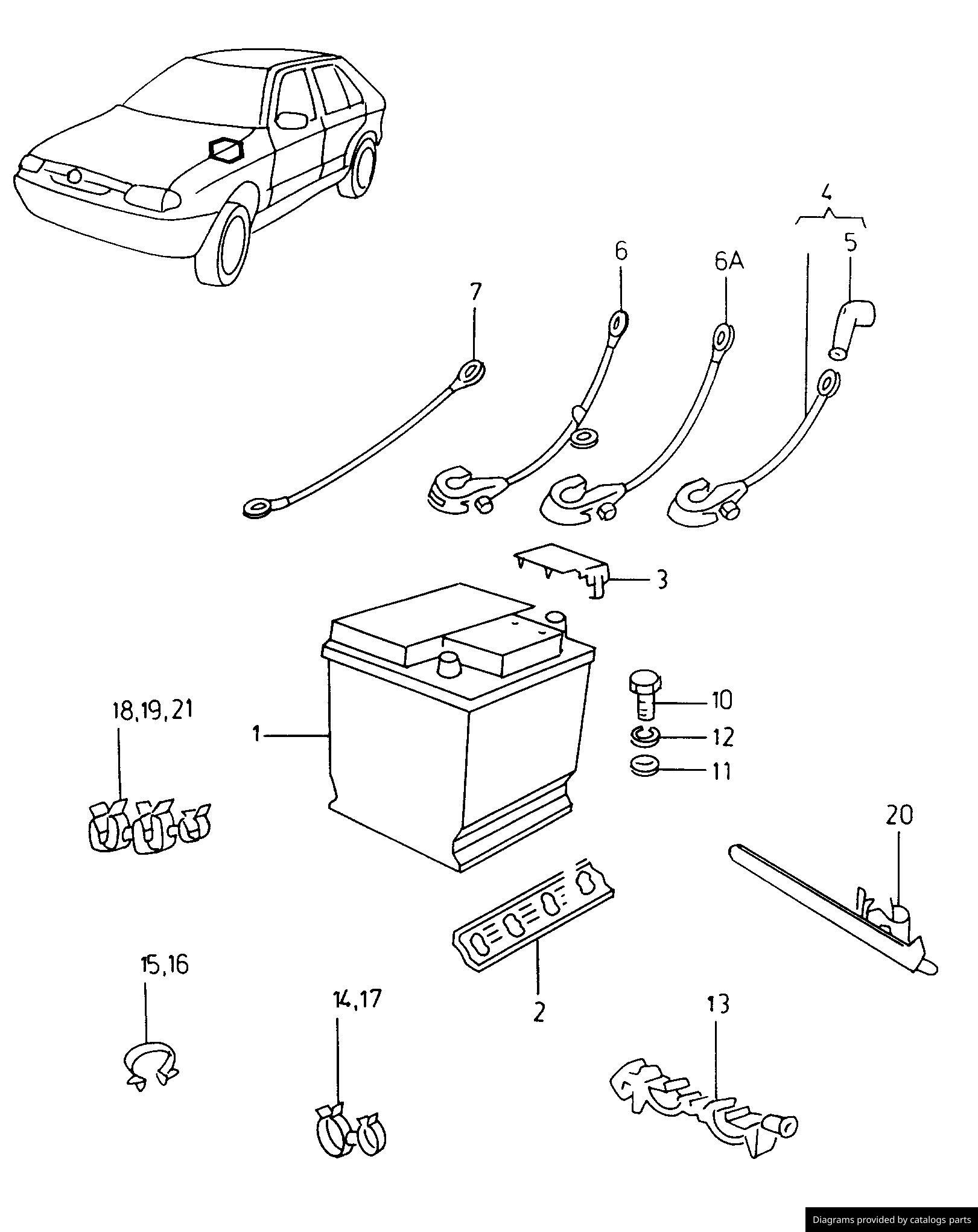 Car part diagram