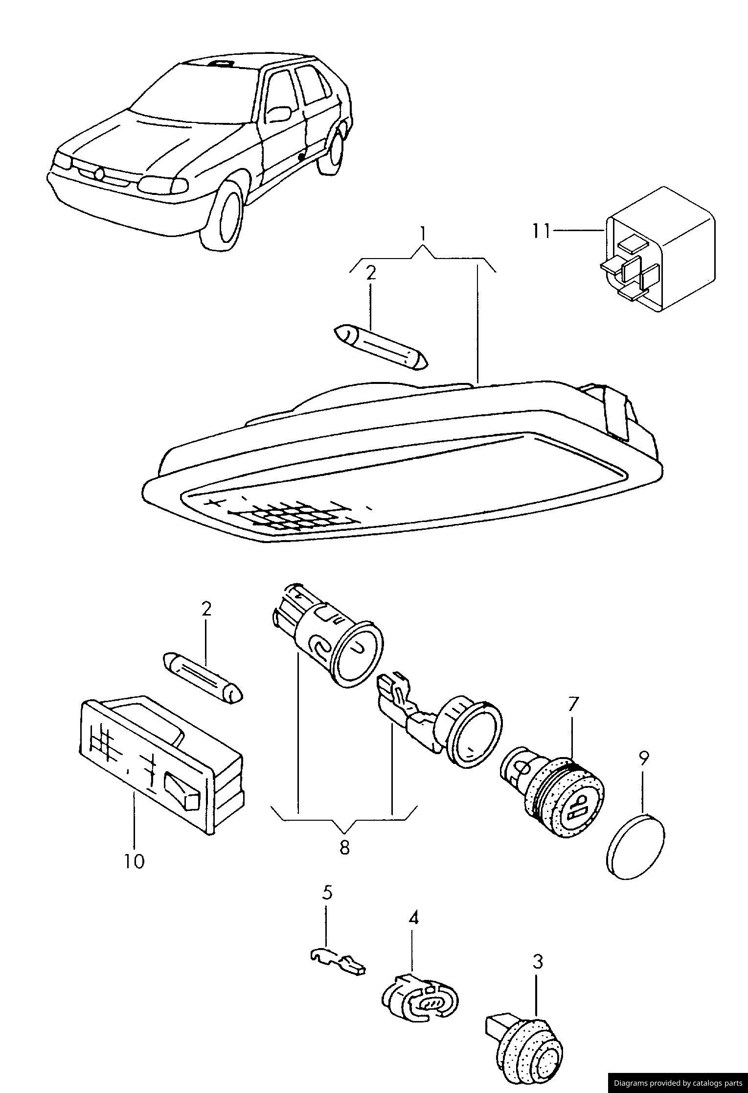 Car part diagram