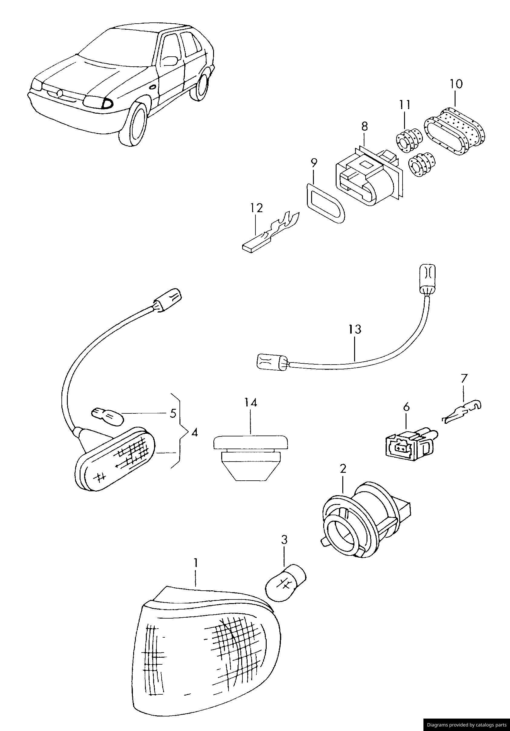 Car part diagram