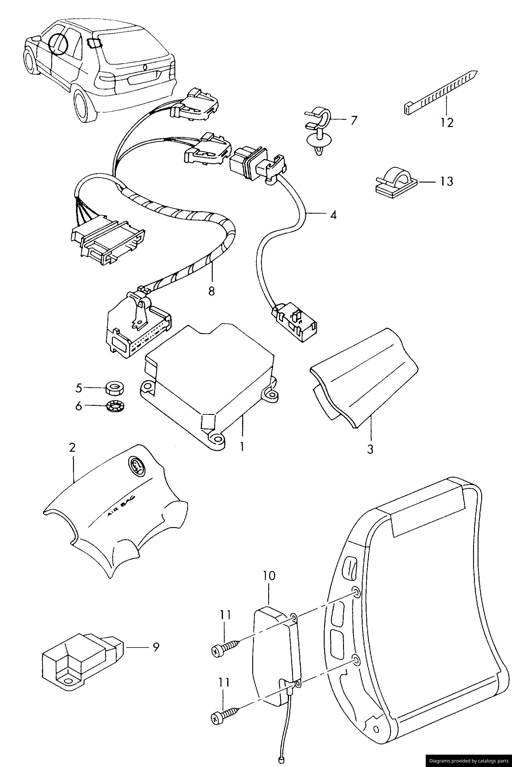 Car part diagram