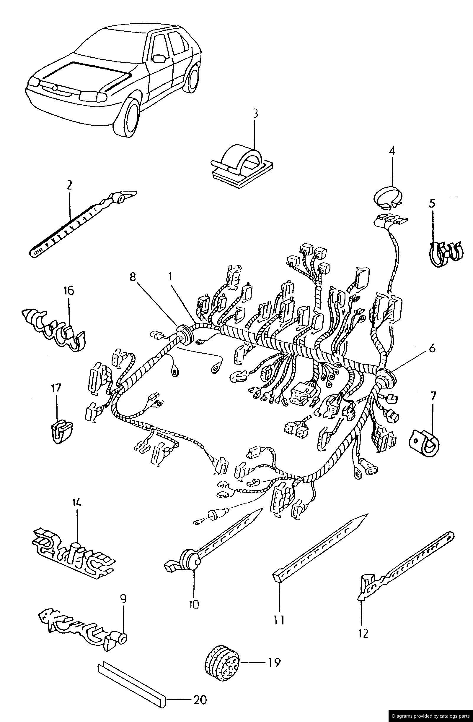 Car part diagram