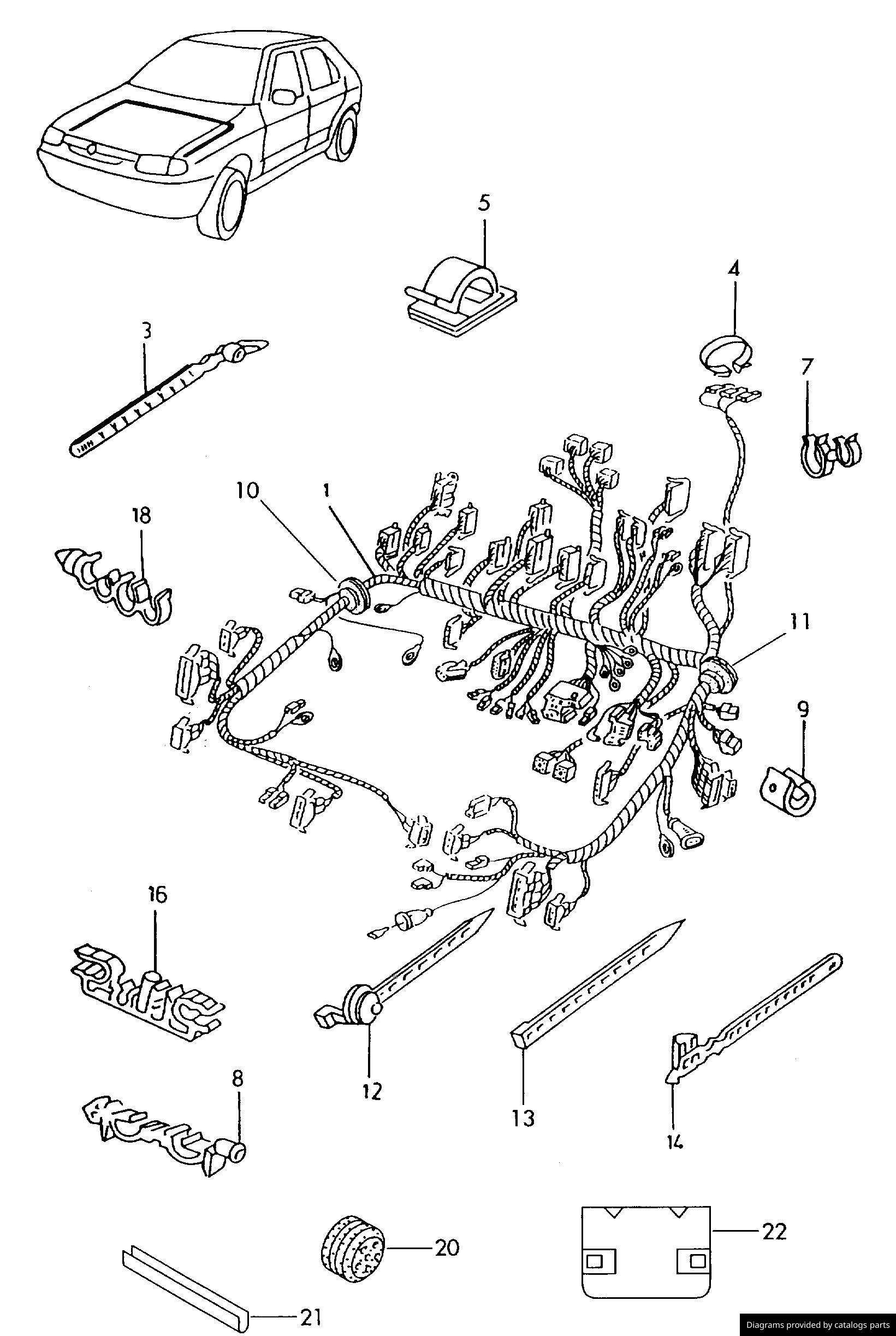 Car part diagram