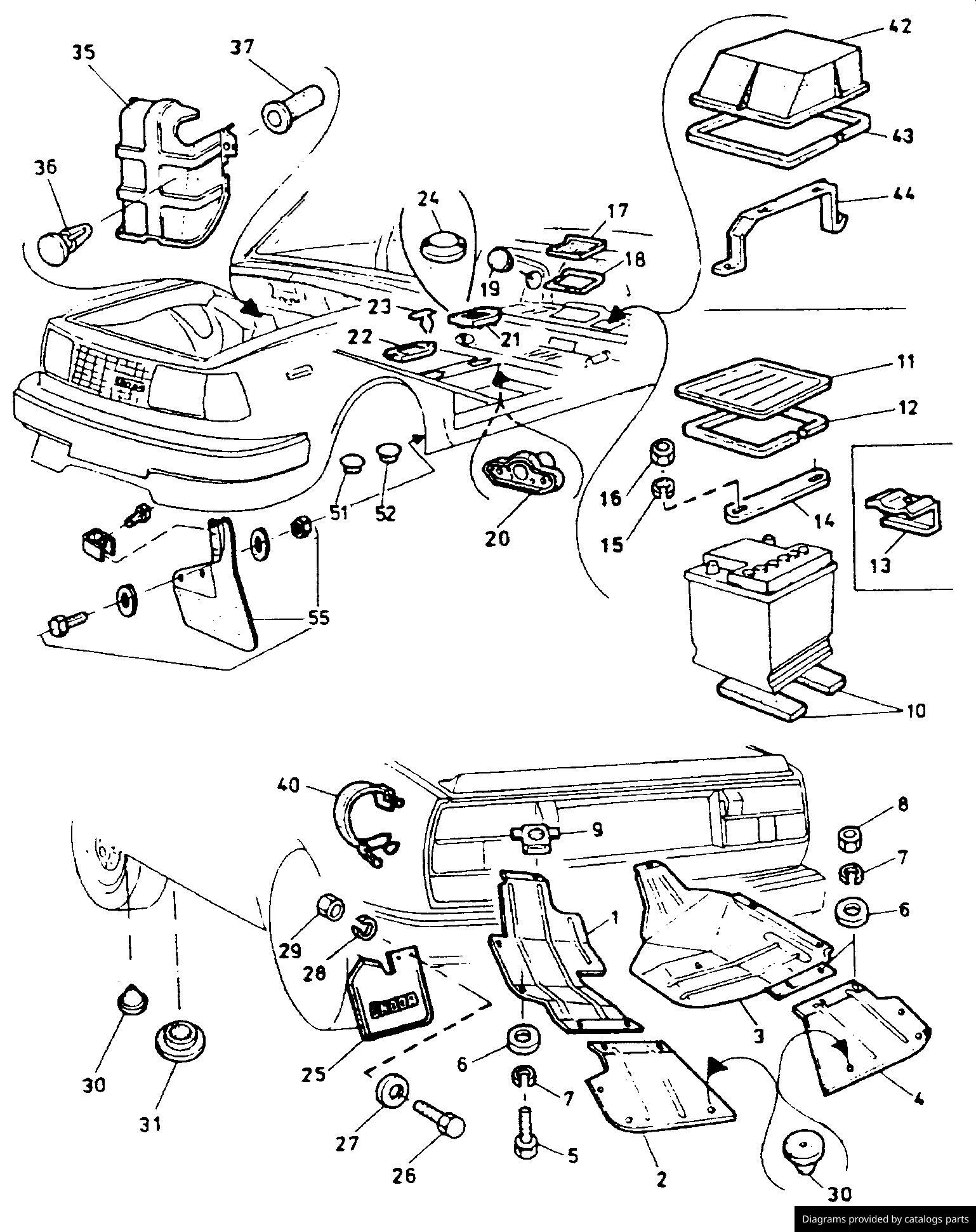 Car part diagram