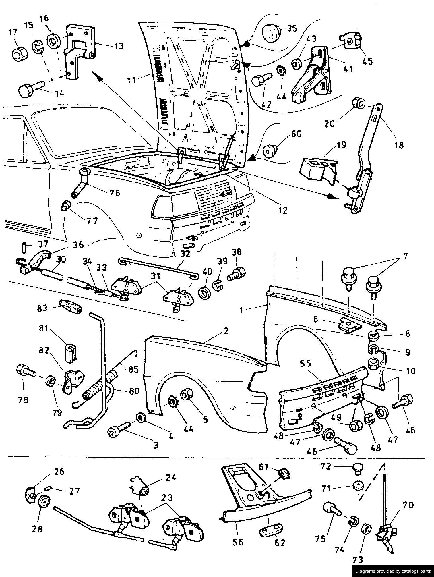 Car part diagram