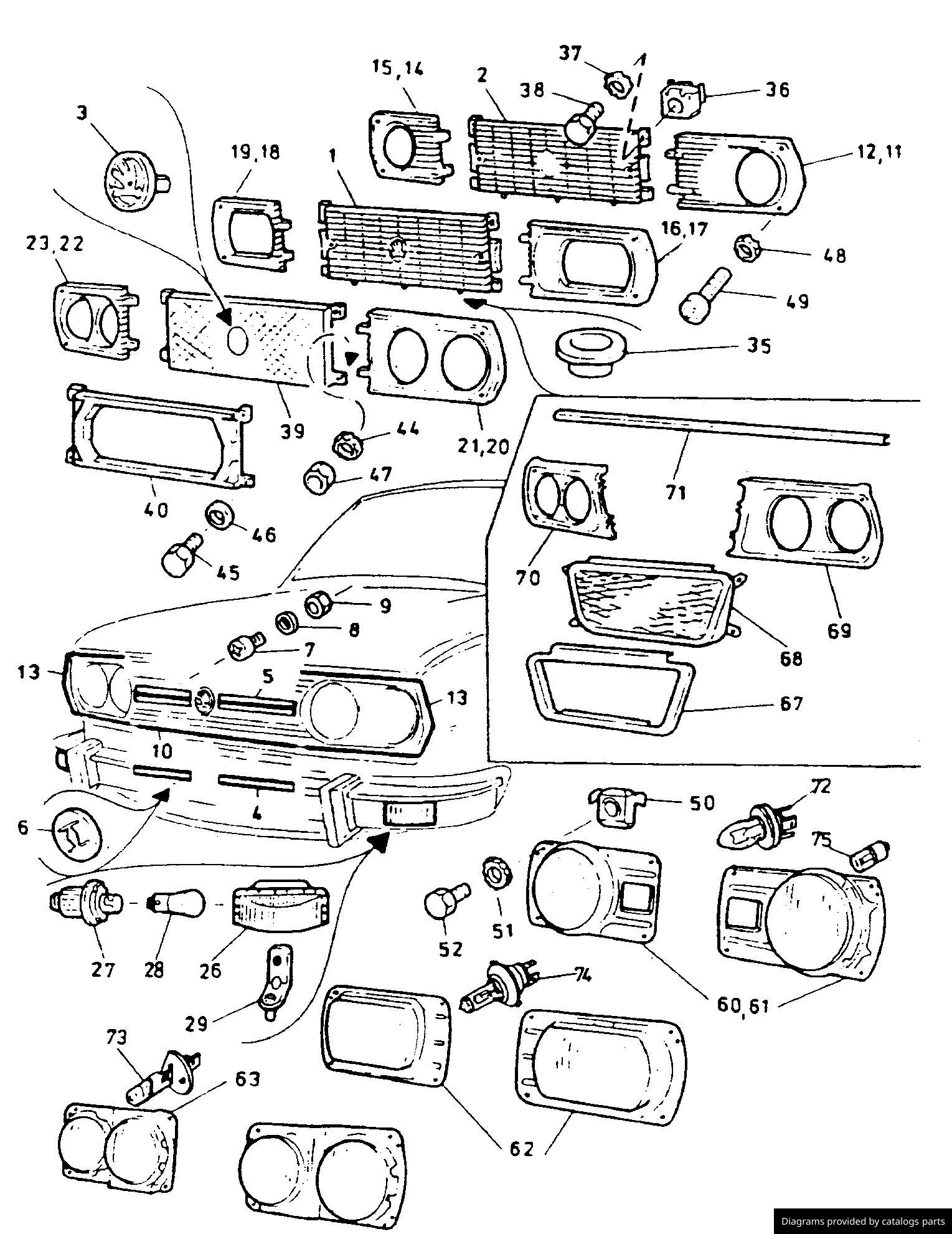 Car part diagram