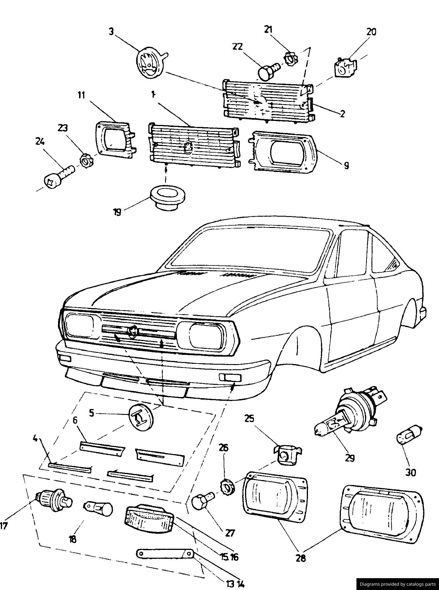 Car part diagram