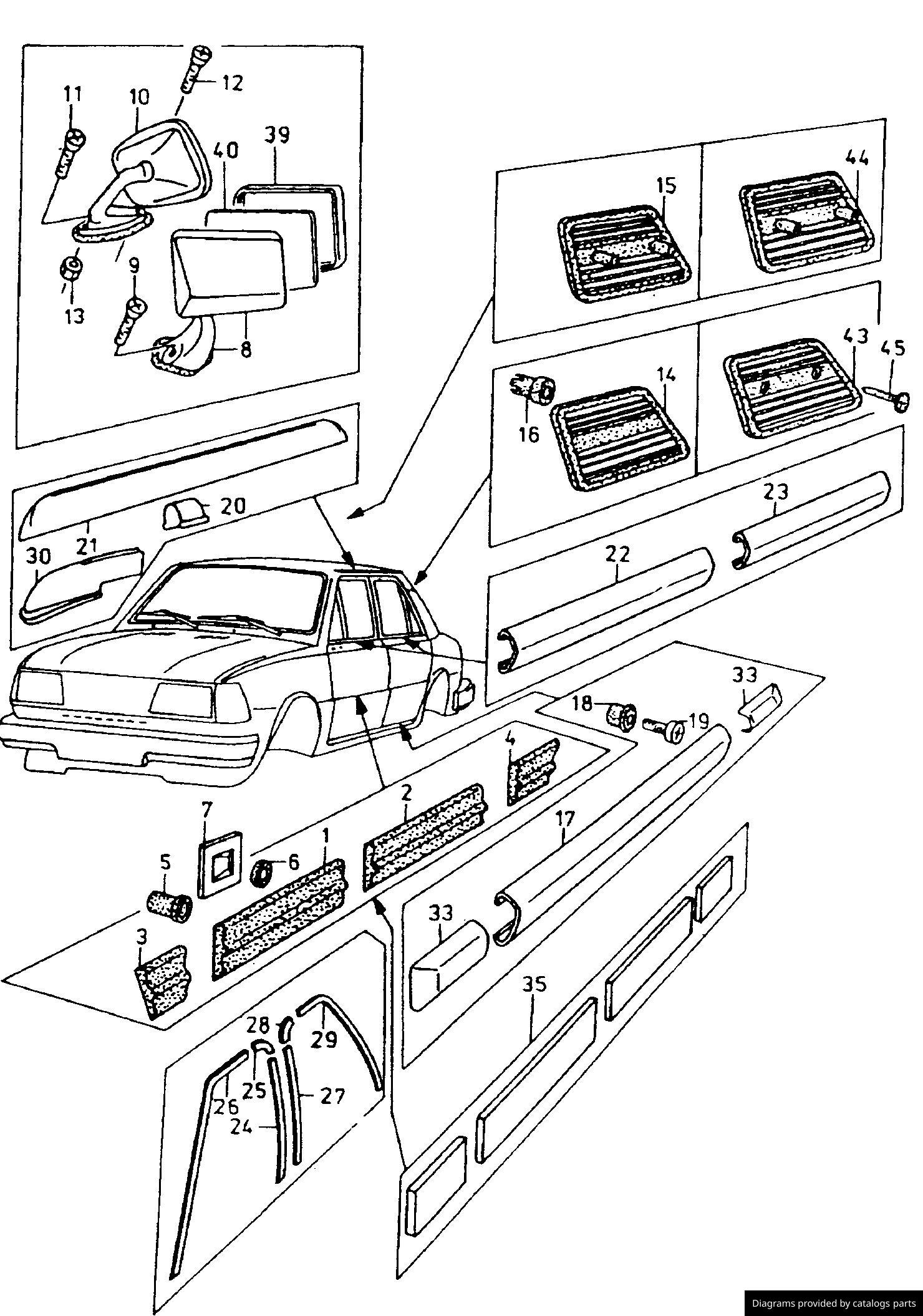 Car part diagram