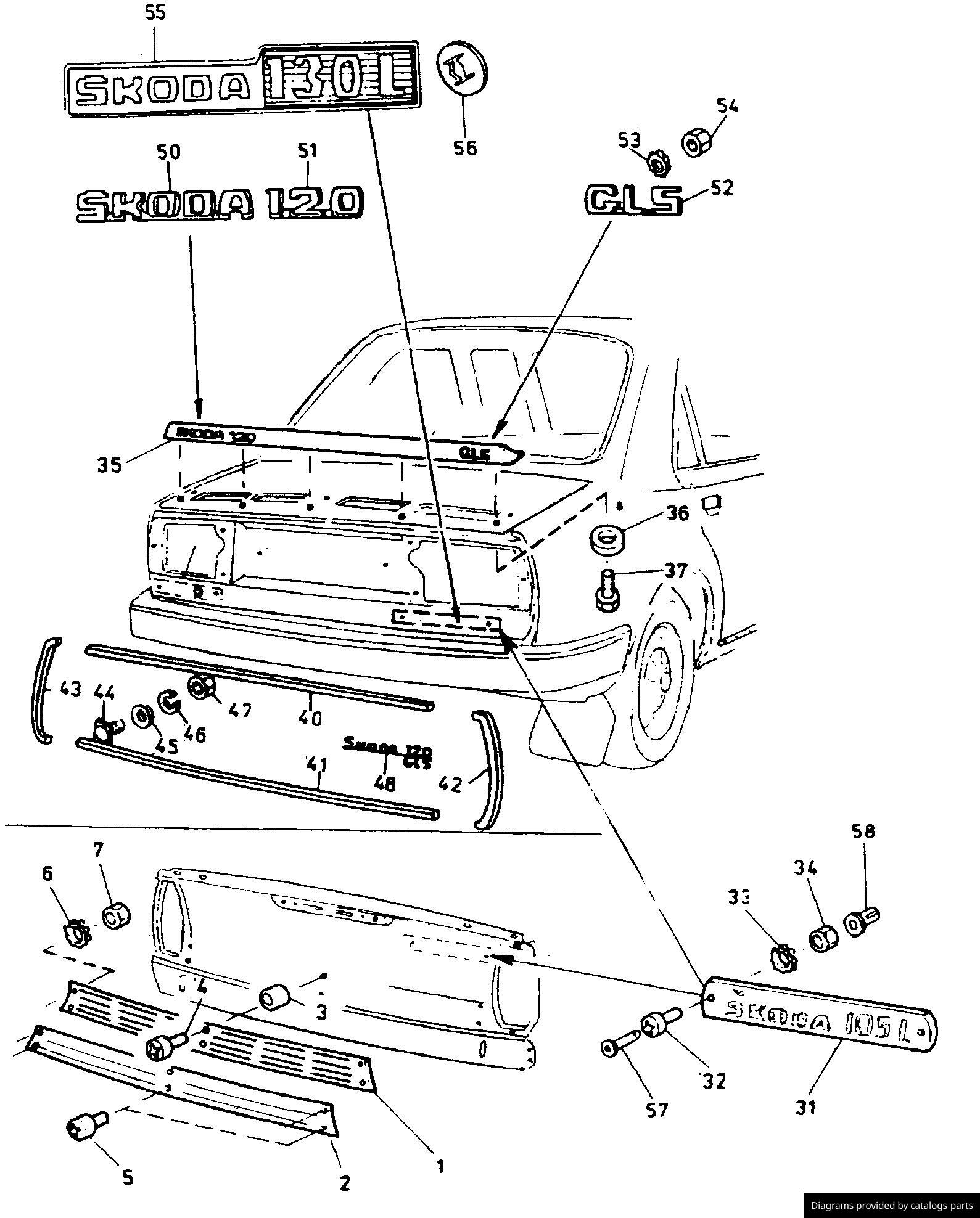 Car part diagram