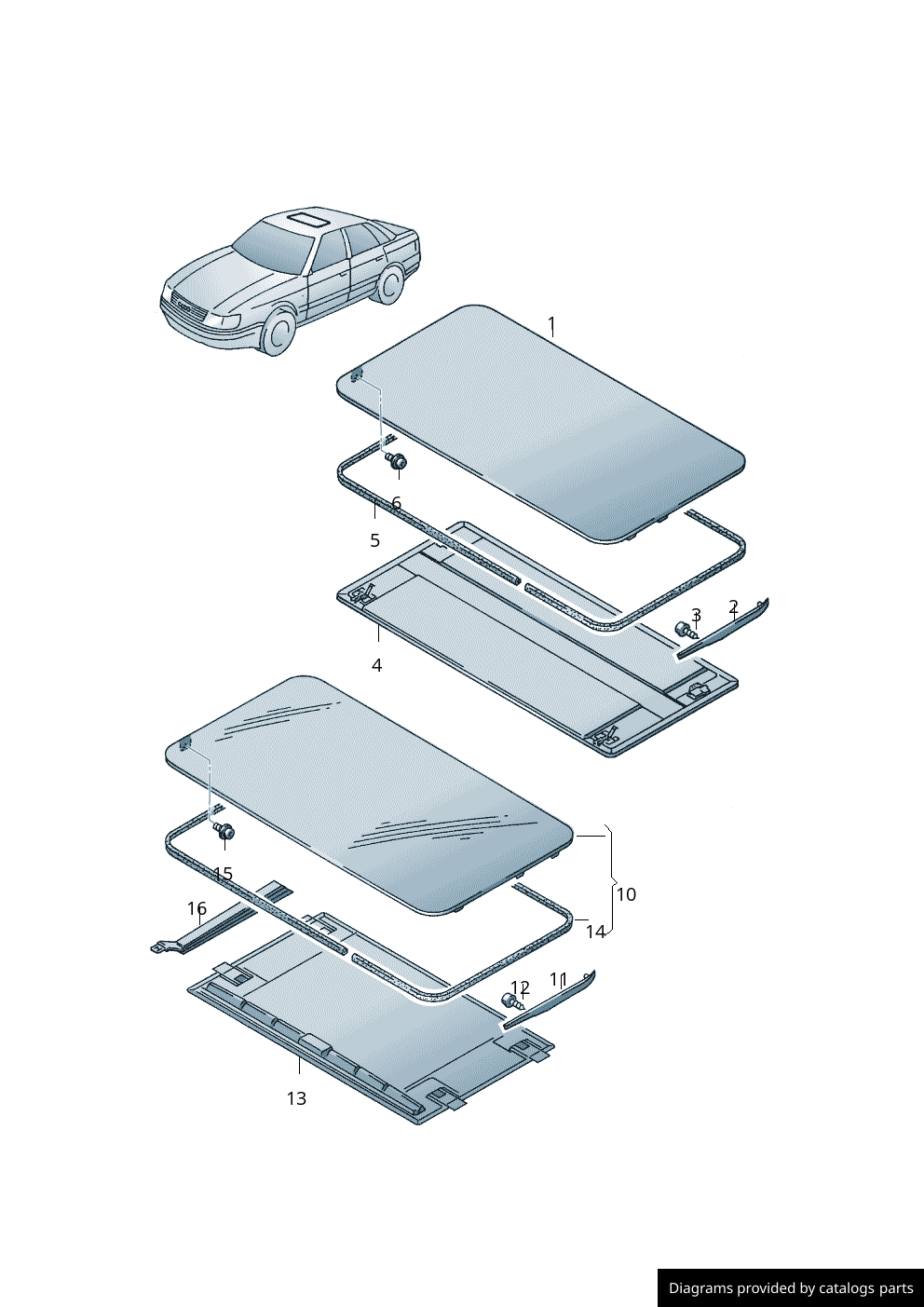 Car part diagram