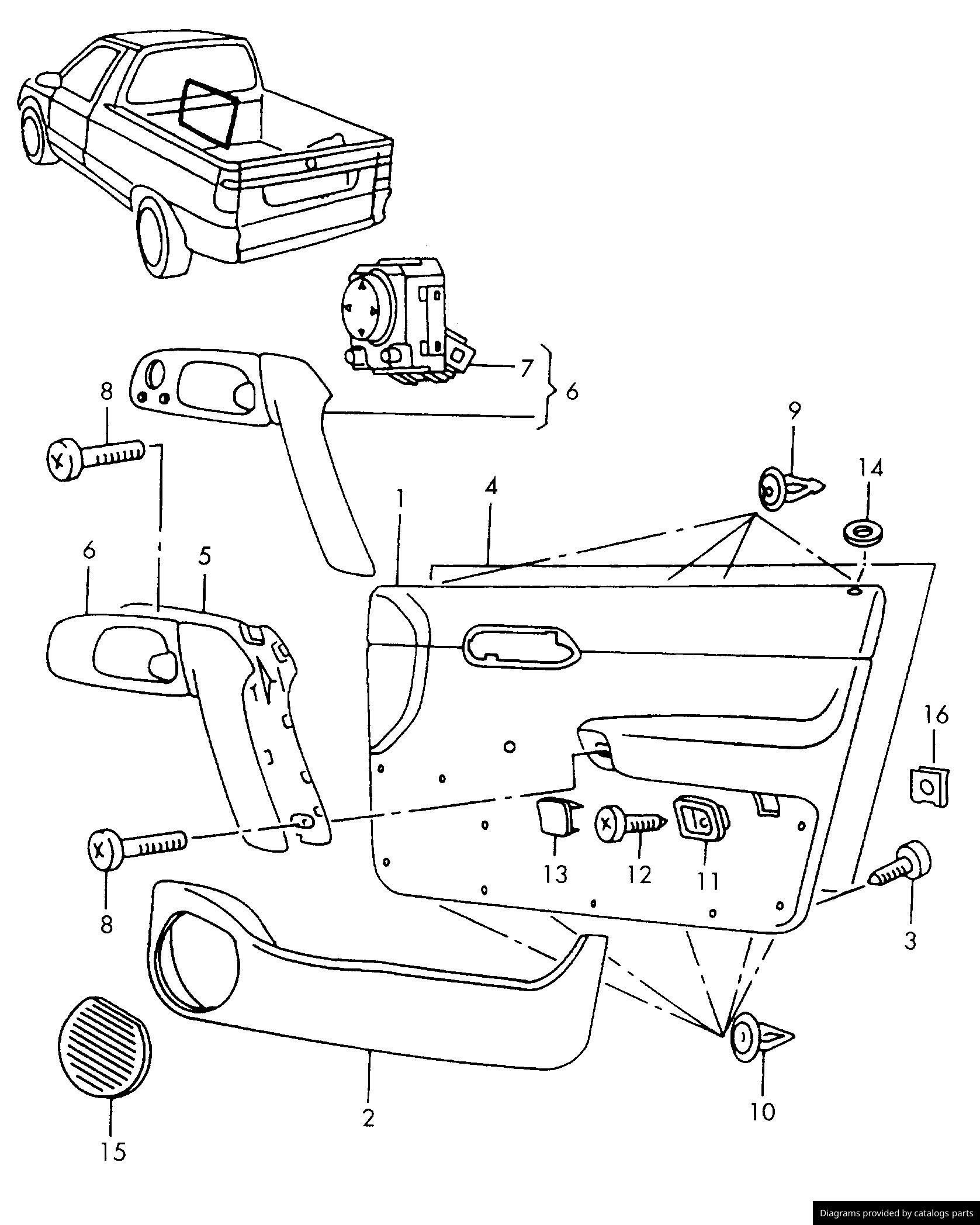 Car part diagram