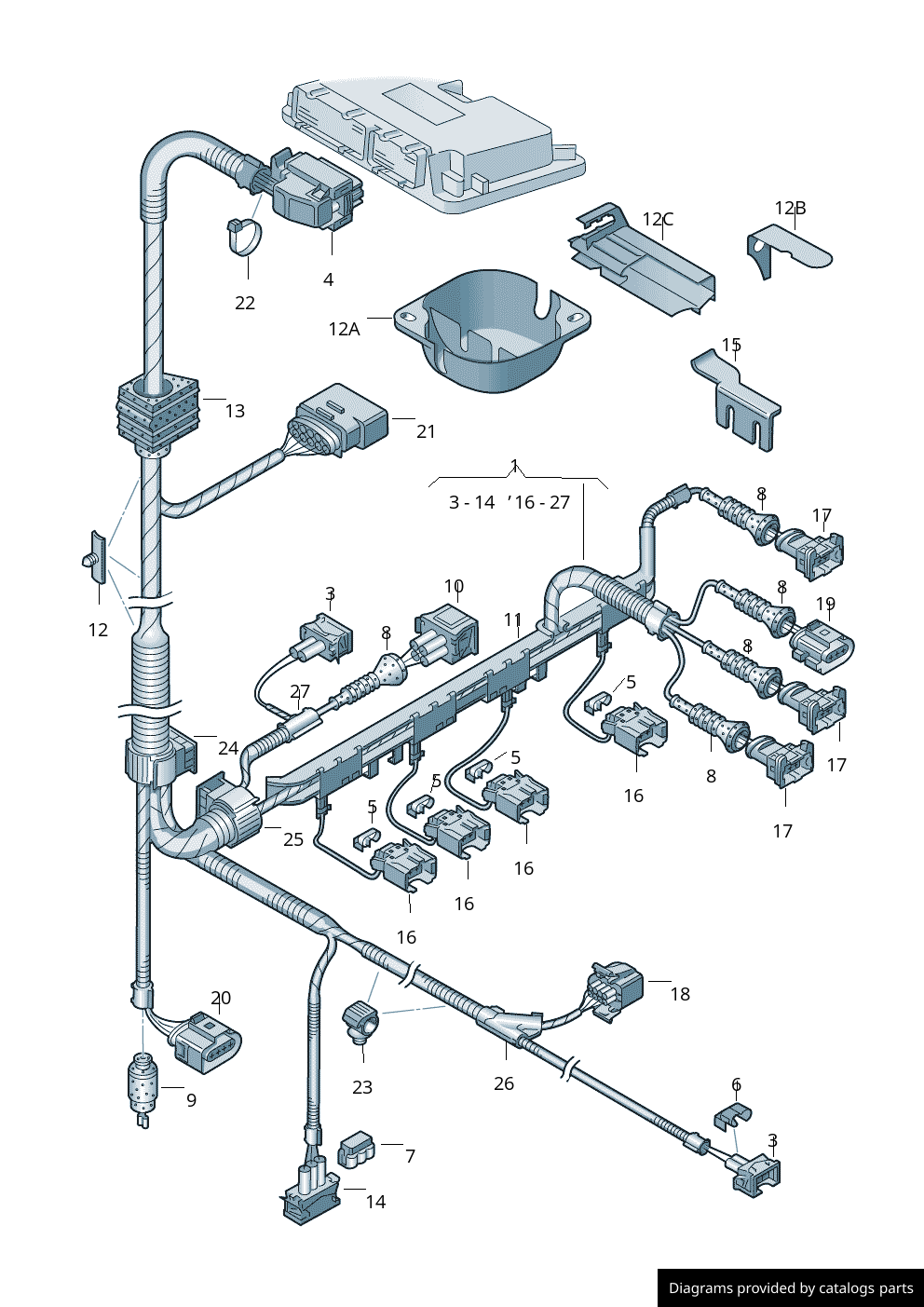 Car part diagram