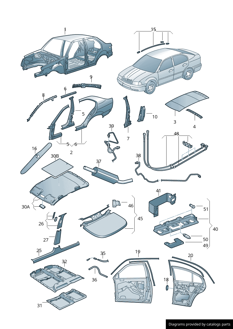 Car part diagram