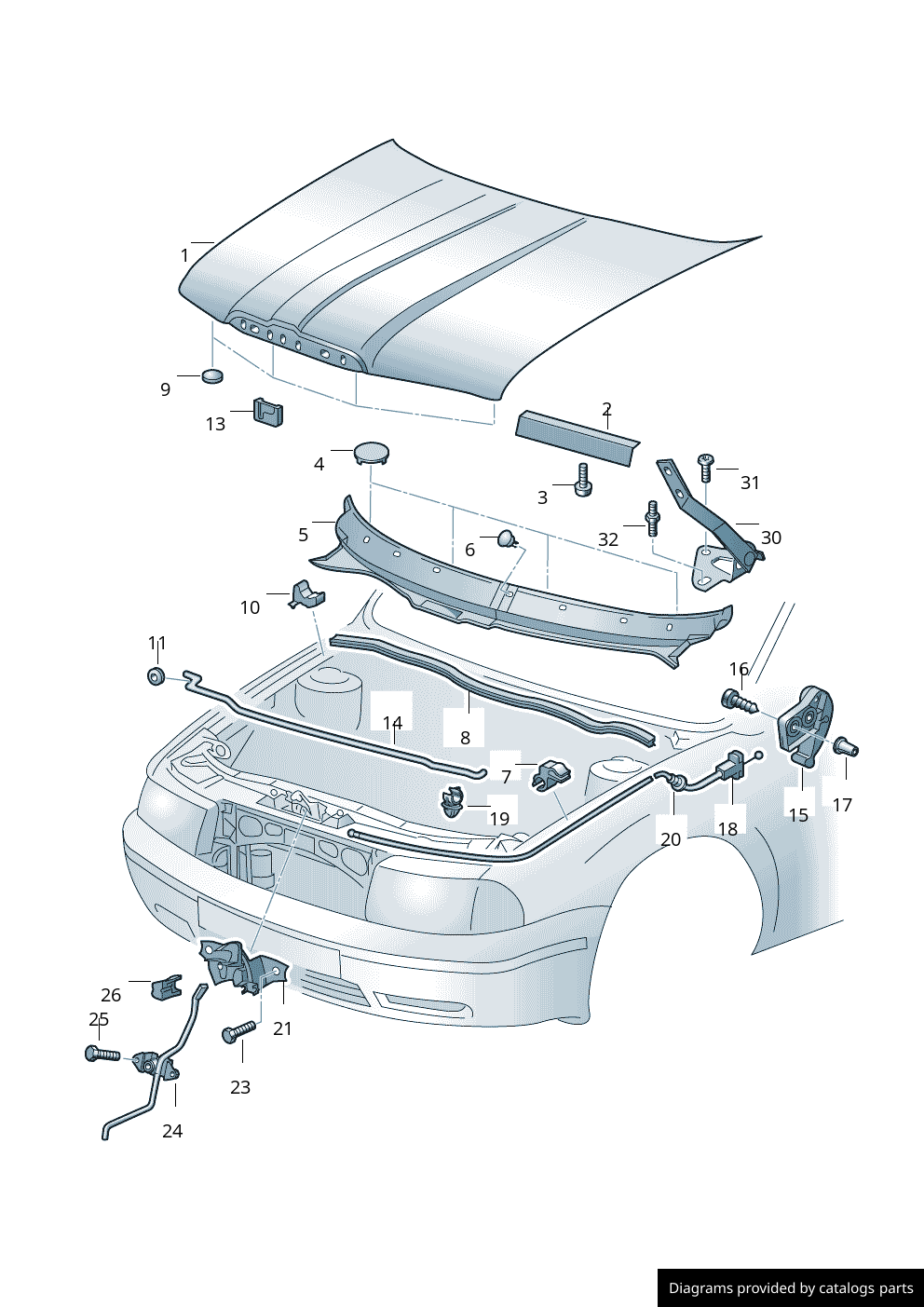 Car part diagram