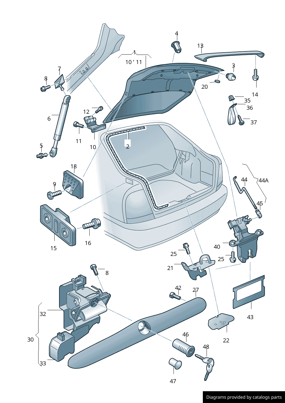 Car part diagram