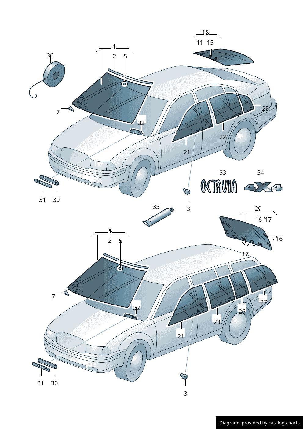 Car part diagram