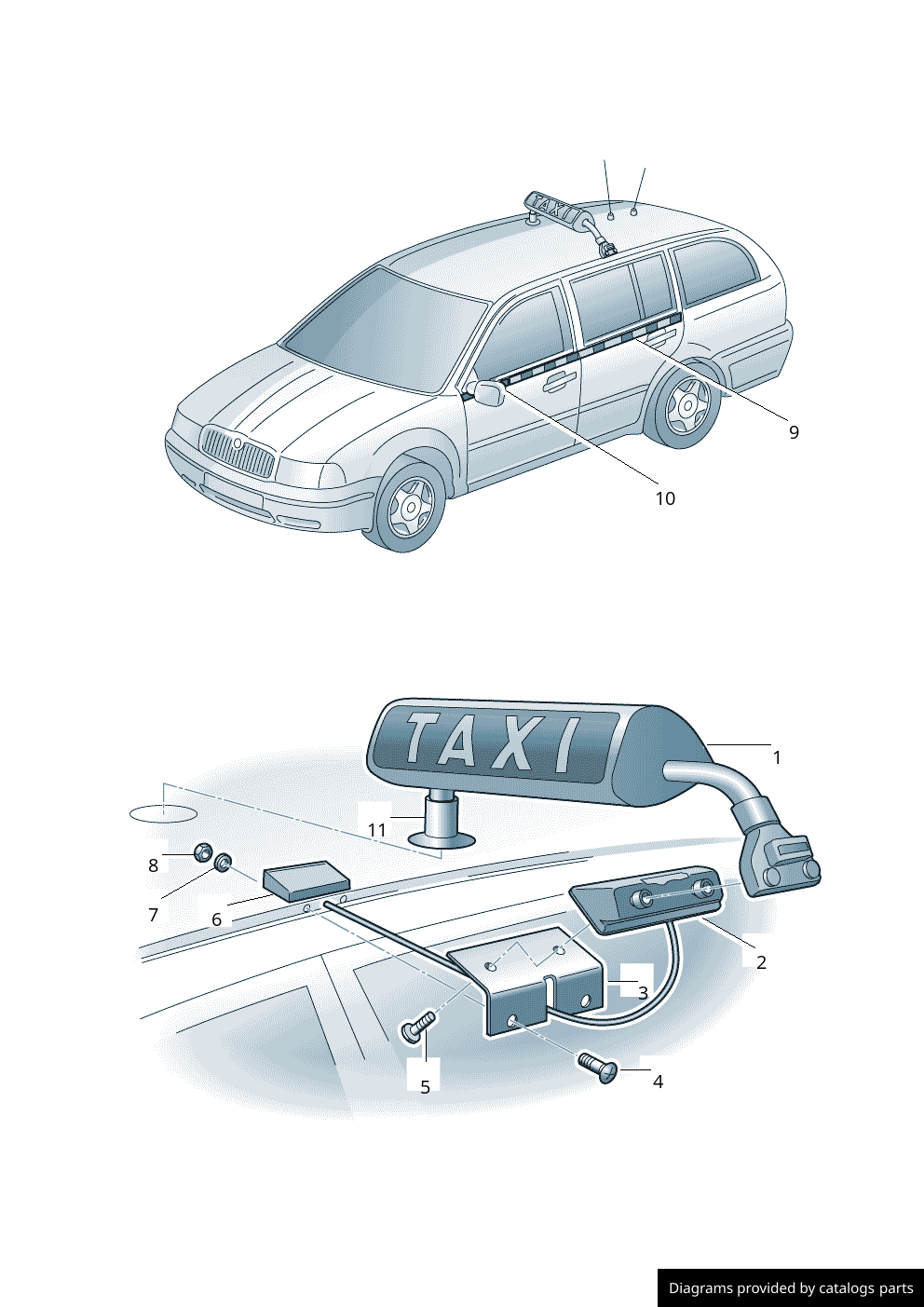 Car part diagram
