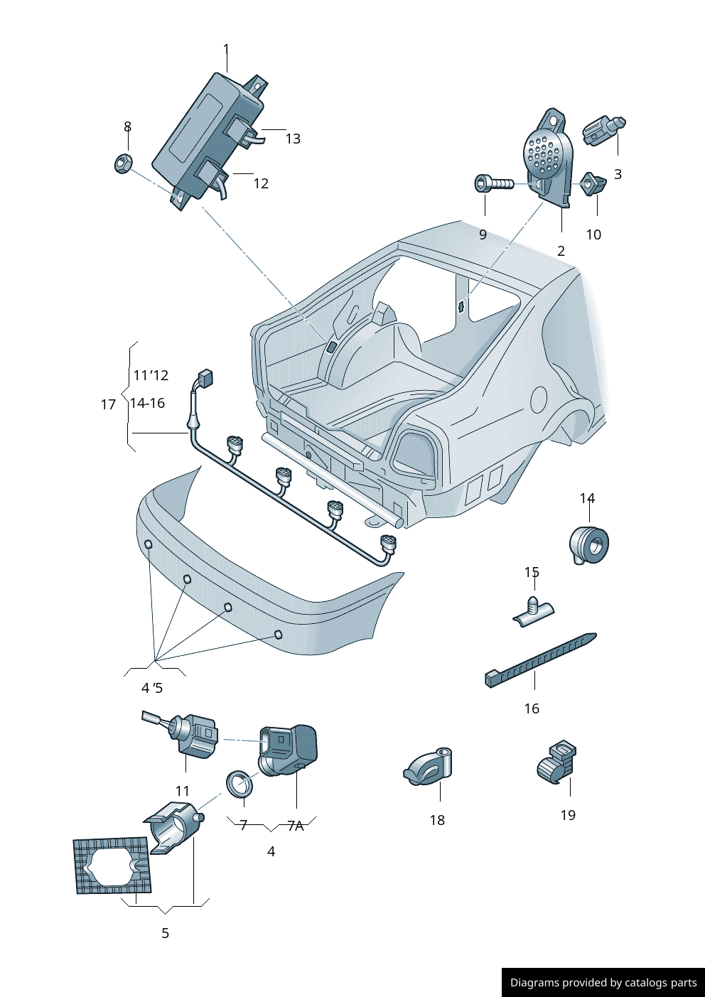 Car part diagram