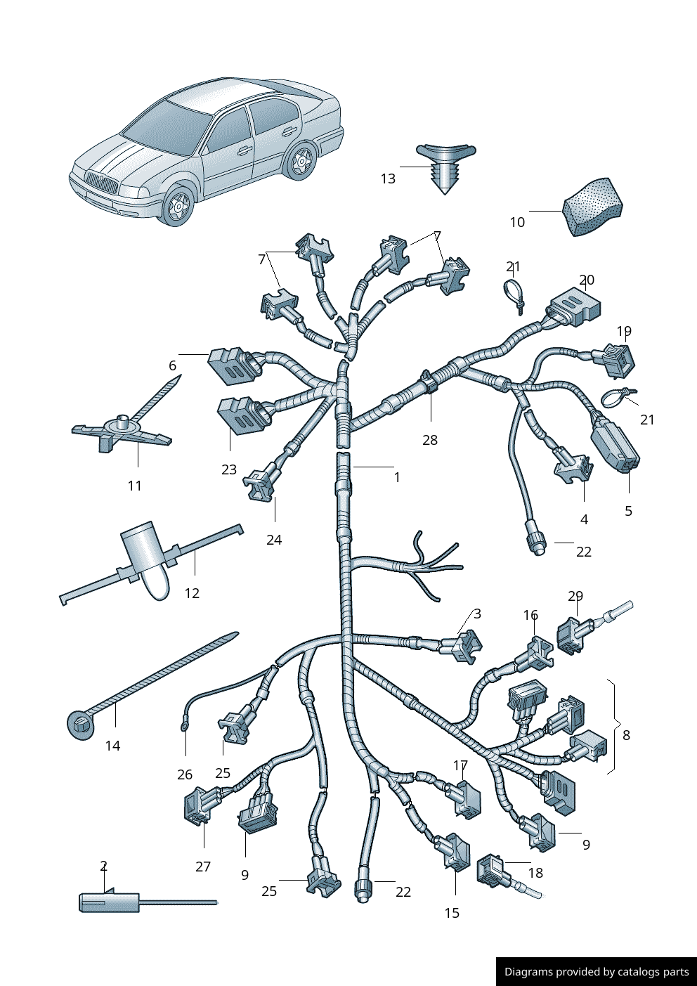 Car part diagram