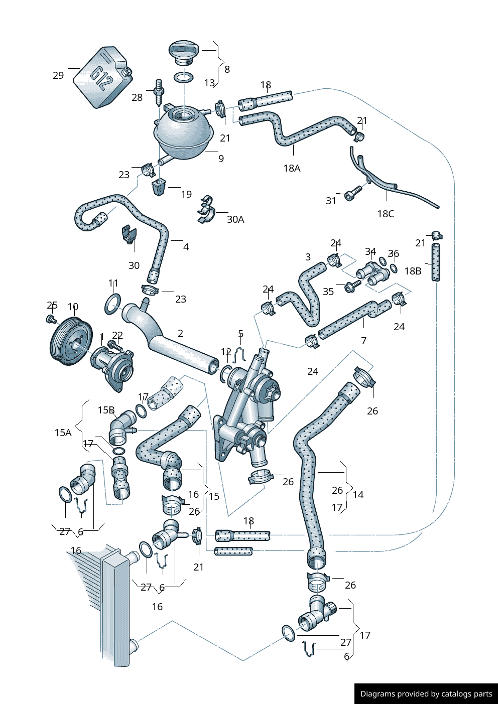 Car part diagram