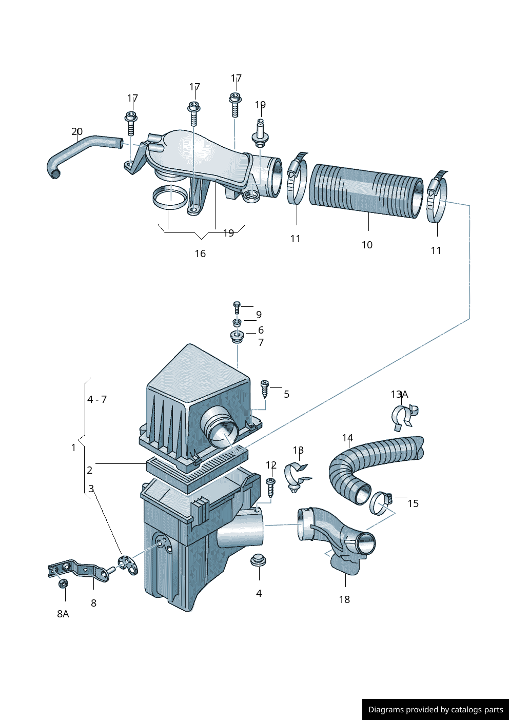 Car part diagram