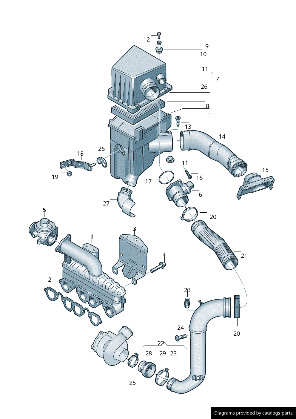 Car part diagram