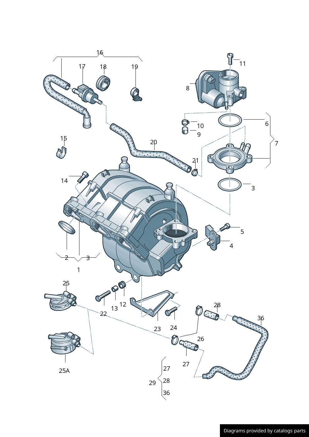 Car part diagram