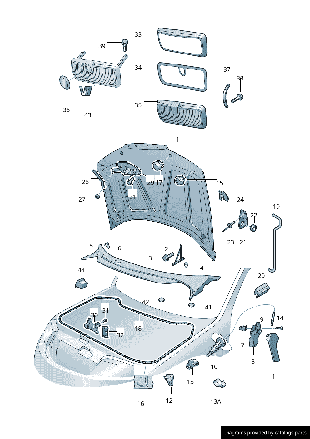 Car part diagram
