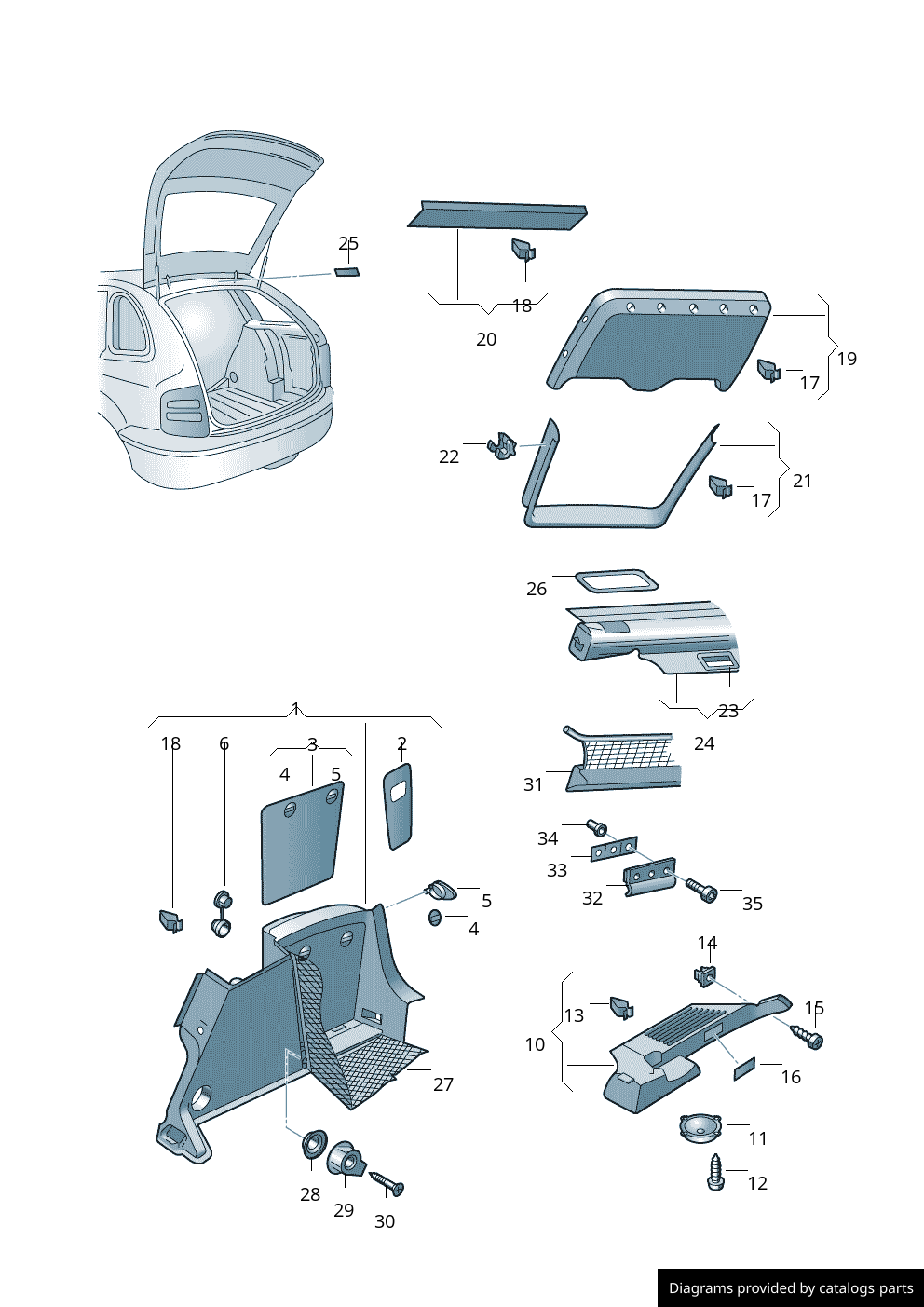 Car part diagram