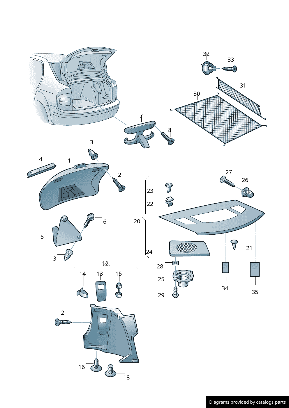 Car part diagram