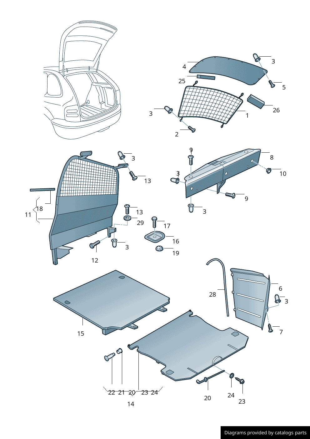 Car part diagram