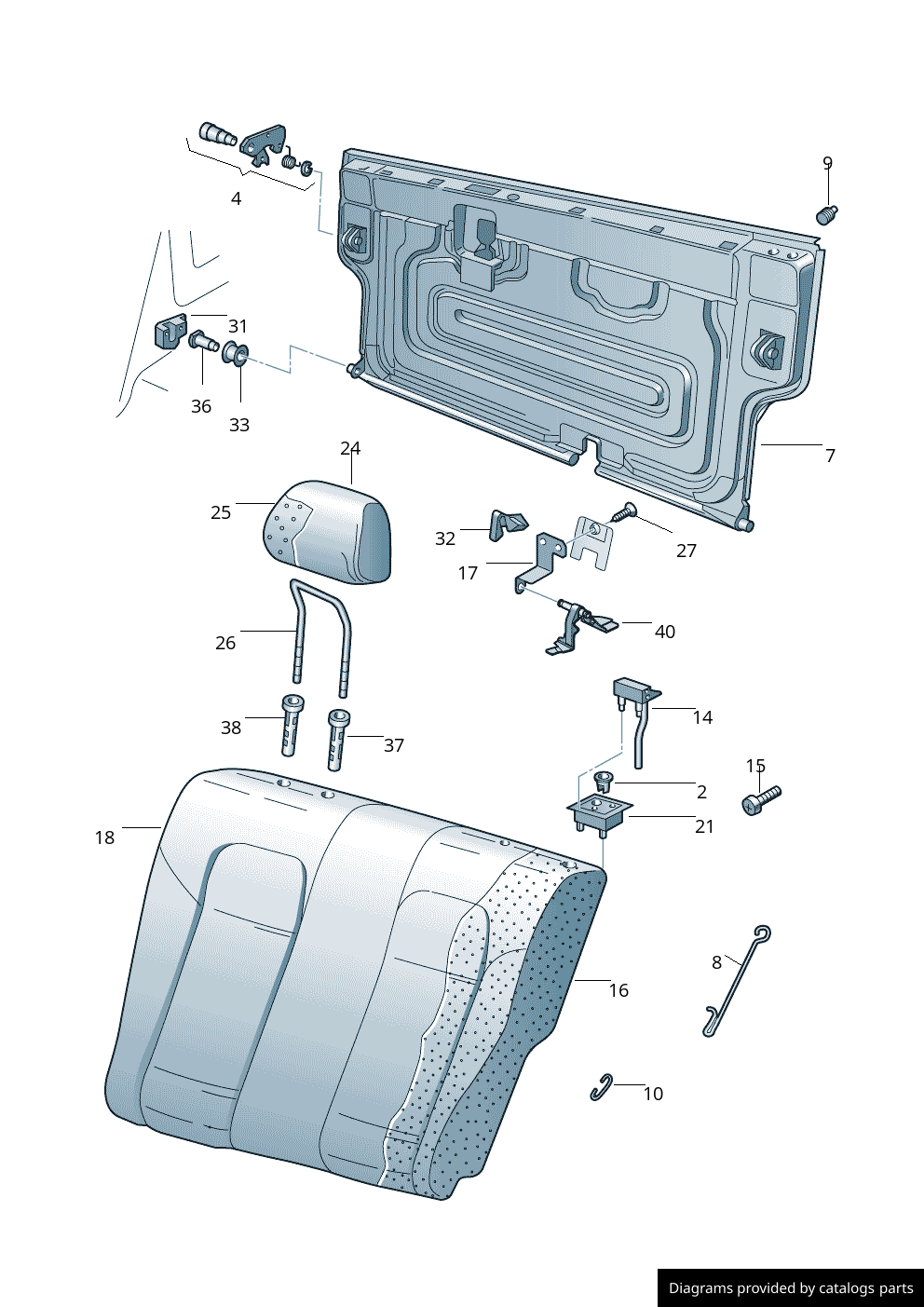 Car part diagram