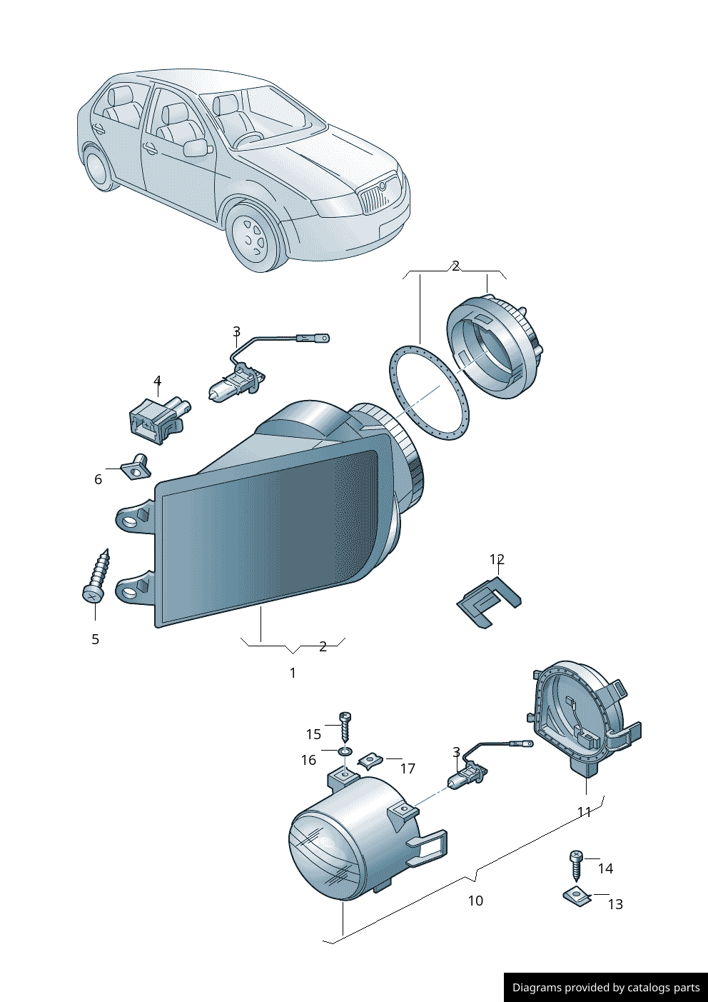 Car part diagram