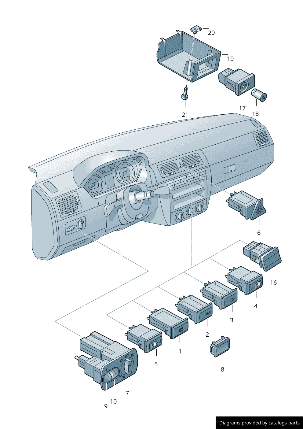 Car part diagram