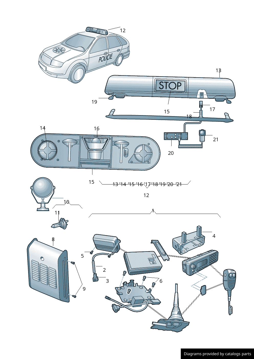 Car part diagram