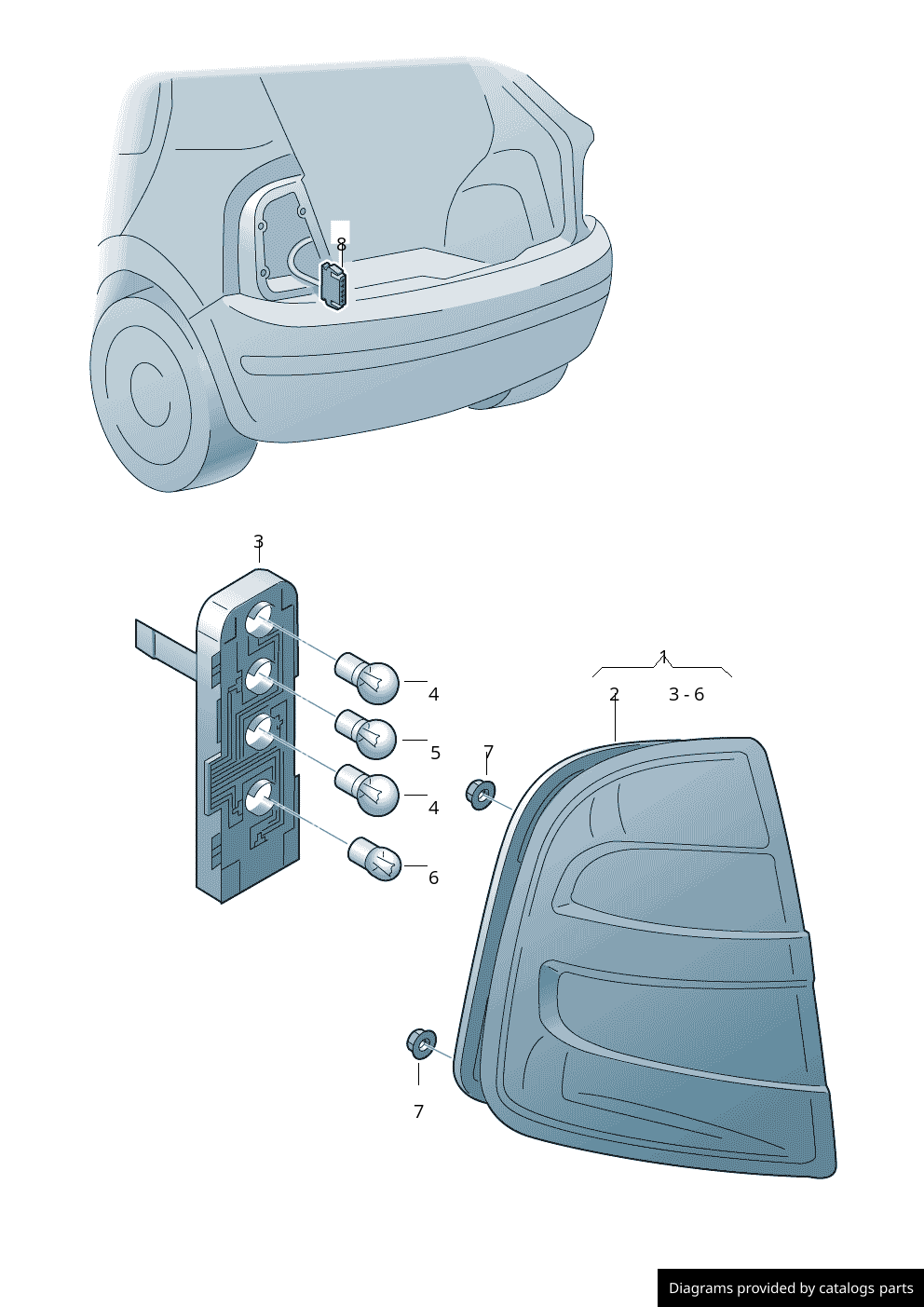 Car part diagram