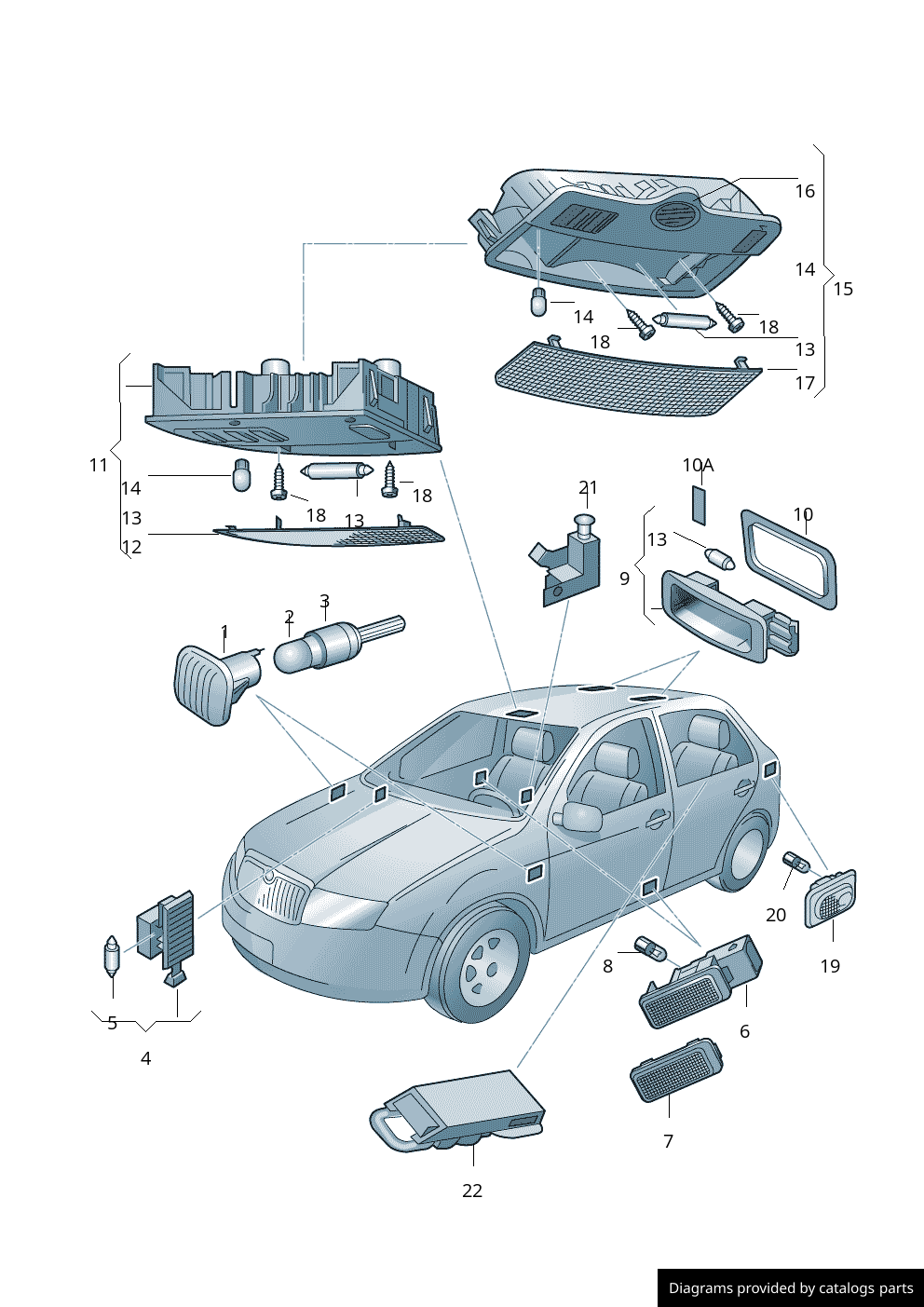 Car part diagram