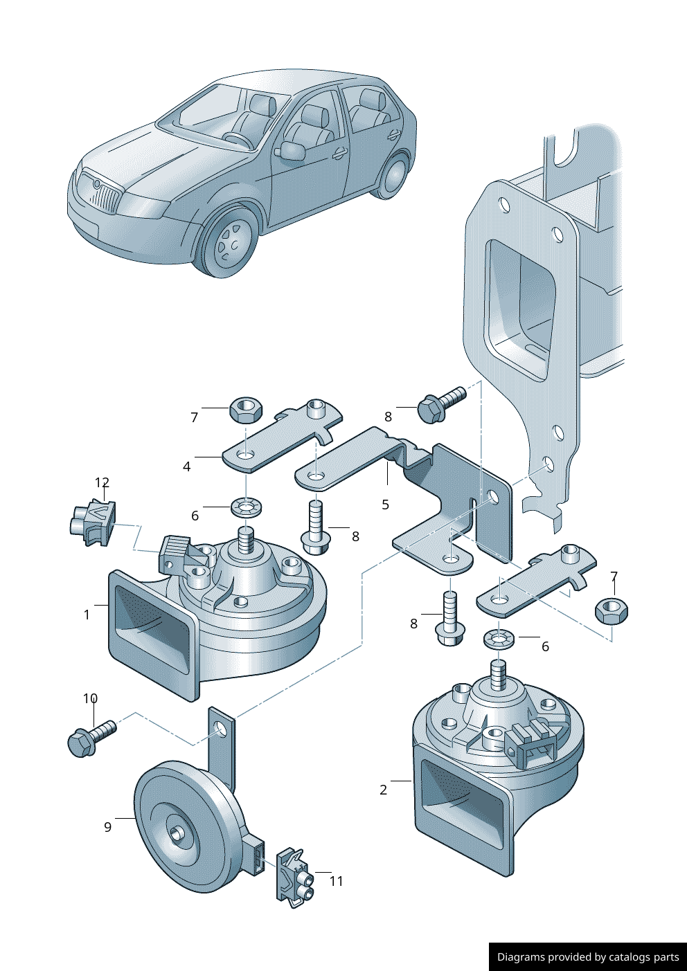 Car part diagram