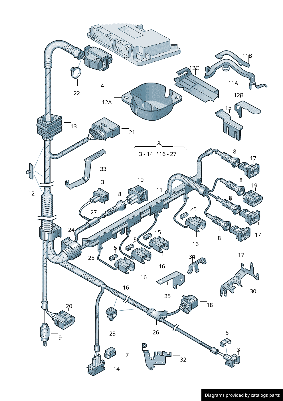 Car part diagram