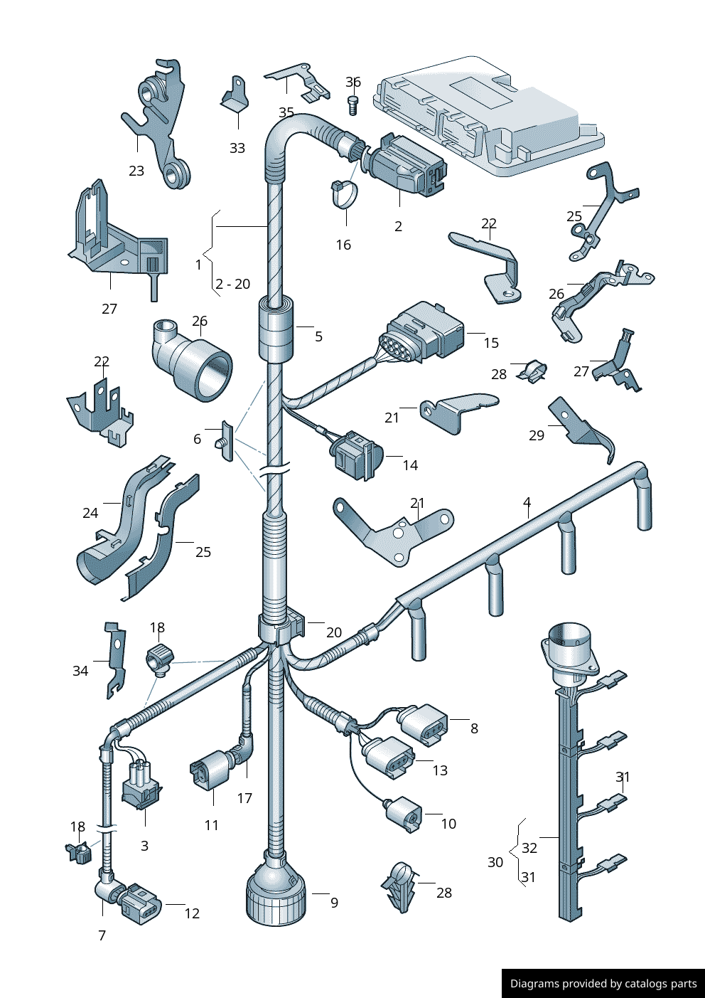 Car part diagram