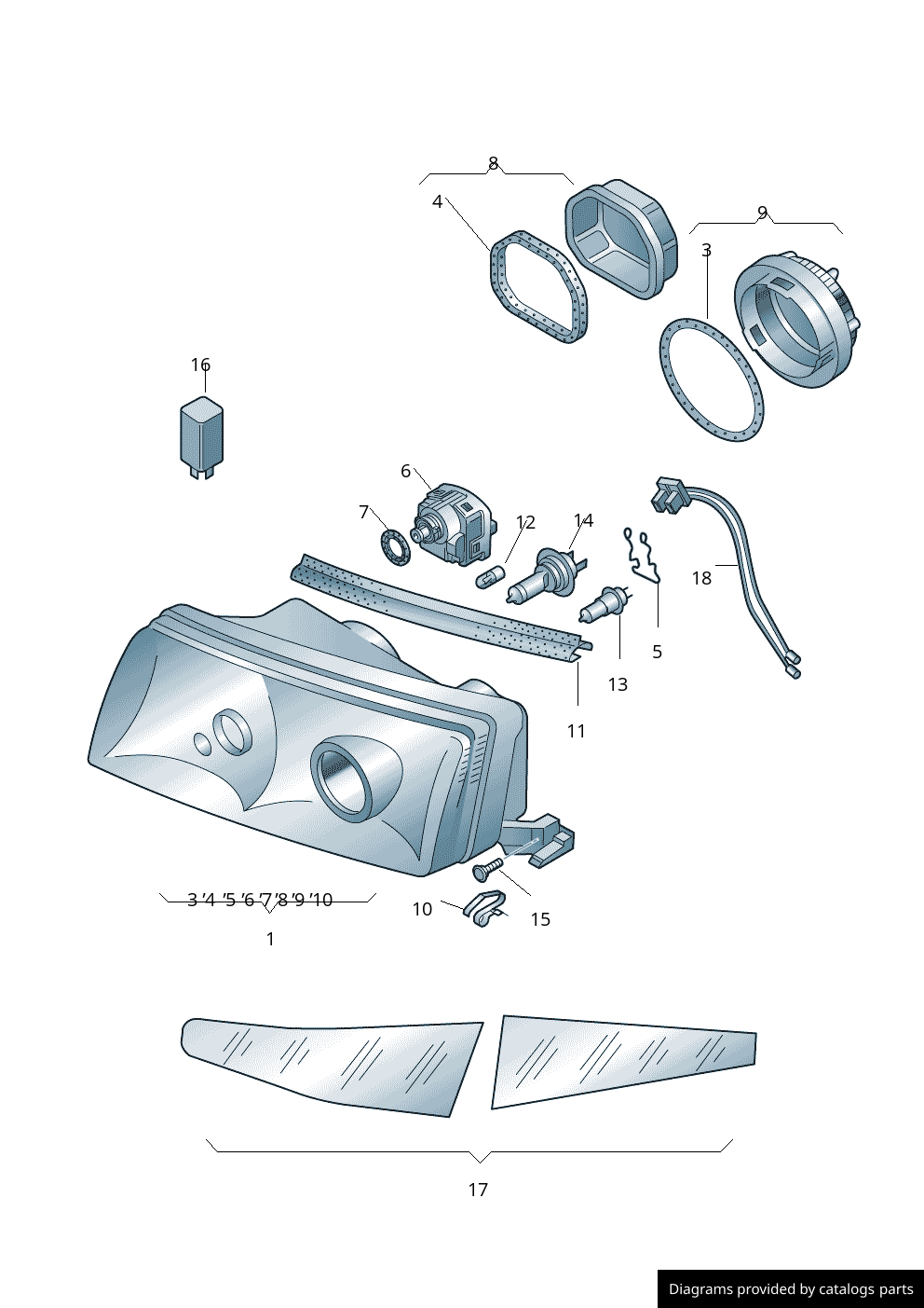 Car part diagram